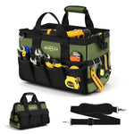 Serplex® Heavy Duty Tool Bag 16-Inch, 20-Pocket Portable Empty Tool Box Organizer, Toolbox Organization with Handle & Pockets, Free-Standing Tool Handbag for Electricians, Mechanics, 40x20x24cm