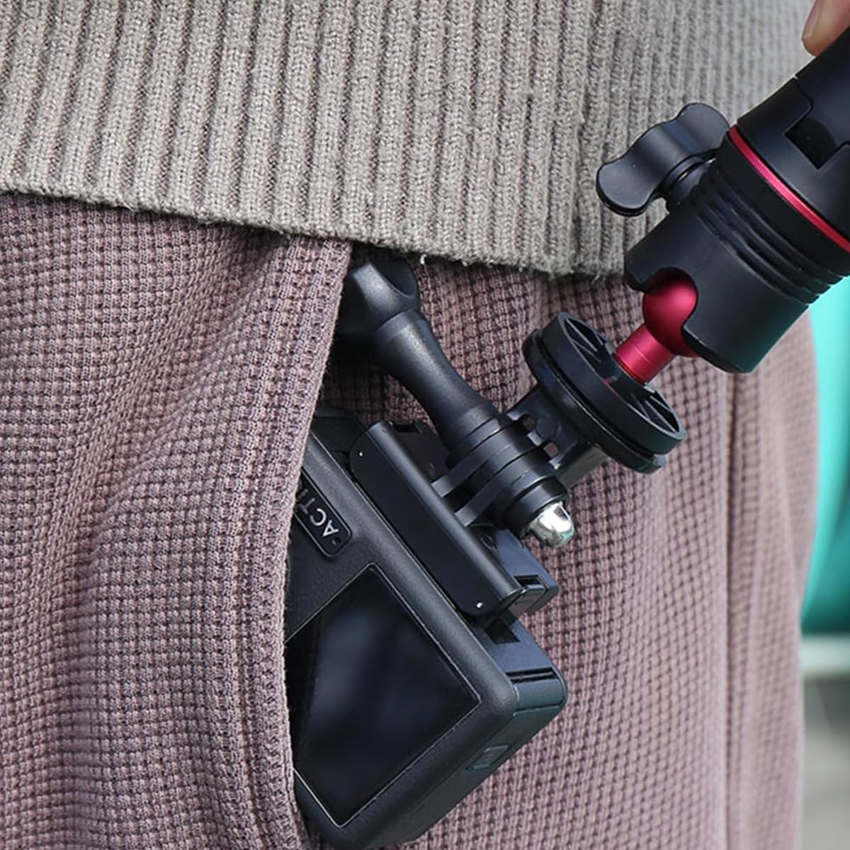 ZORBES® Magnetic Adapter Mount for DJI Action 5pro/4/3 Quick Release Adapter with Connection Adapter, for DJI Accessories, Attachable Tripod, Vlogging