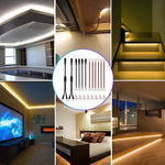 ZORBES® LED Strip Connector,2 Pin 8mm LED Connector Kit Include Seamless Connector,6Jumper Connector,DC Female & Male Connector,DC Jack Splitter for 3528 and 5050 LED Strip