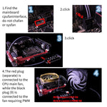 Verilux Chassis Fan Hub CPU Cooling Fan Hub 10 Port 12 V SATA to Fan Adapter with 4 Pin PWM Controller Dedicated Supply from PSU to Link Multiple Points for ATX Computer Case 4-Pin 3-Pin Cooling Fans