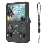 ZORBES® Compatible with R36S Silicone Protective Case with Lanyard, Soft Shockproof Anti-Slip Cover Sleeve for Retro Handheld Game Console, Scratch Protection Gaming Accessory