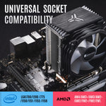 Verilux RGB CPU Cooler with 4 Copper Heat Pipes and 92mm PWM Fan | Supports AMD and Intel