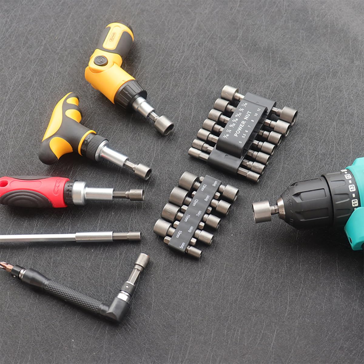 Serplex 23Pcs Nut Driver Bit Set