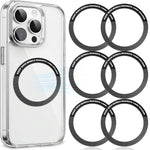 ZORBES® 6Pcs Magnetic Alignment Rings, 55mm Dia Slim Adhesive Magnetic Rings, Adhesive Magnet for Phone Grip, Phone Holder