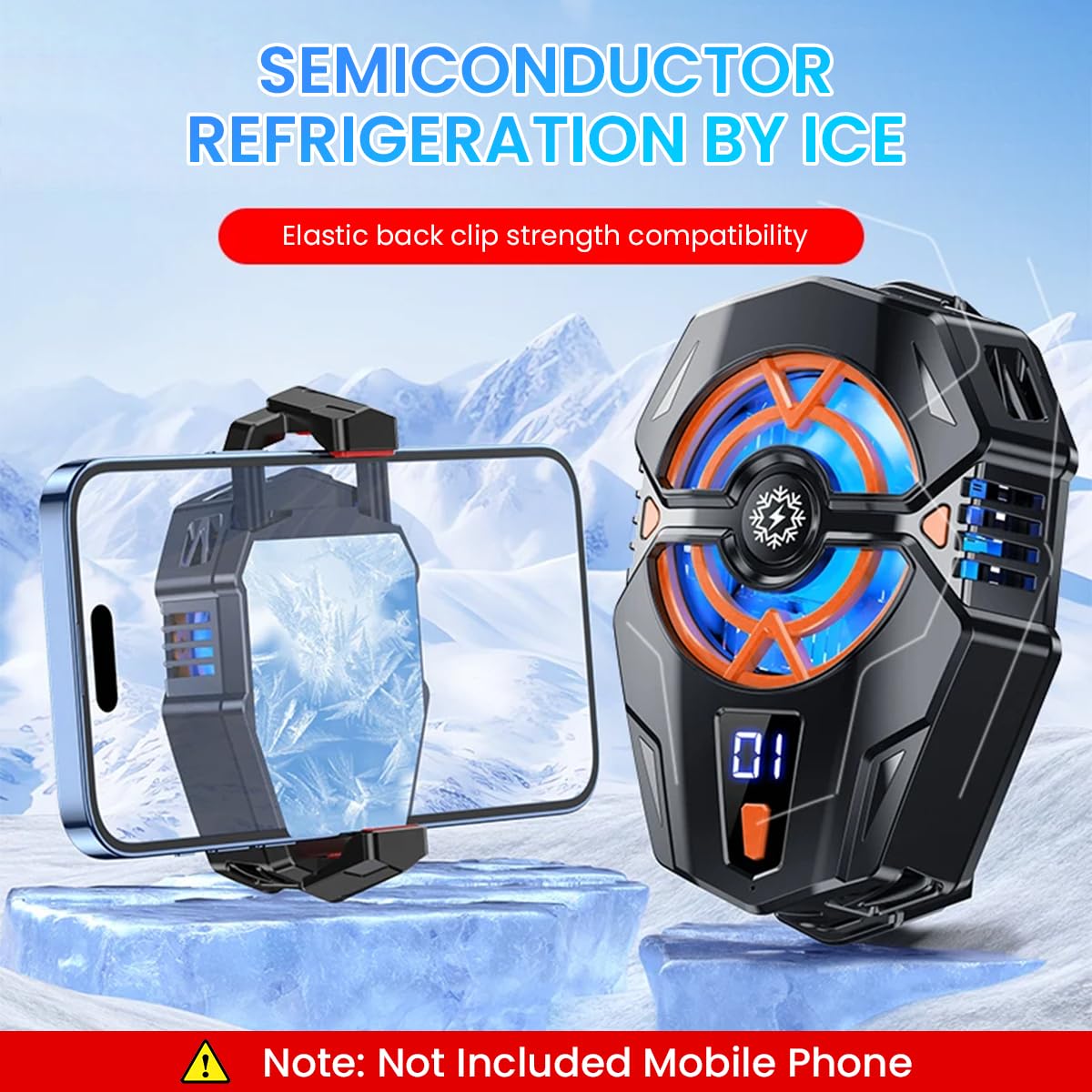 ZORBES® Phone Cooler Gaming Fan M4