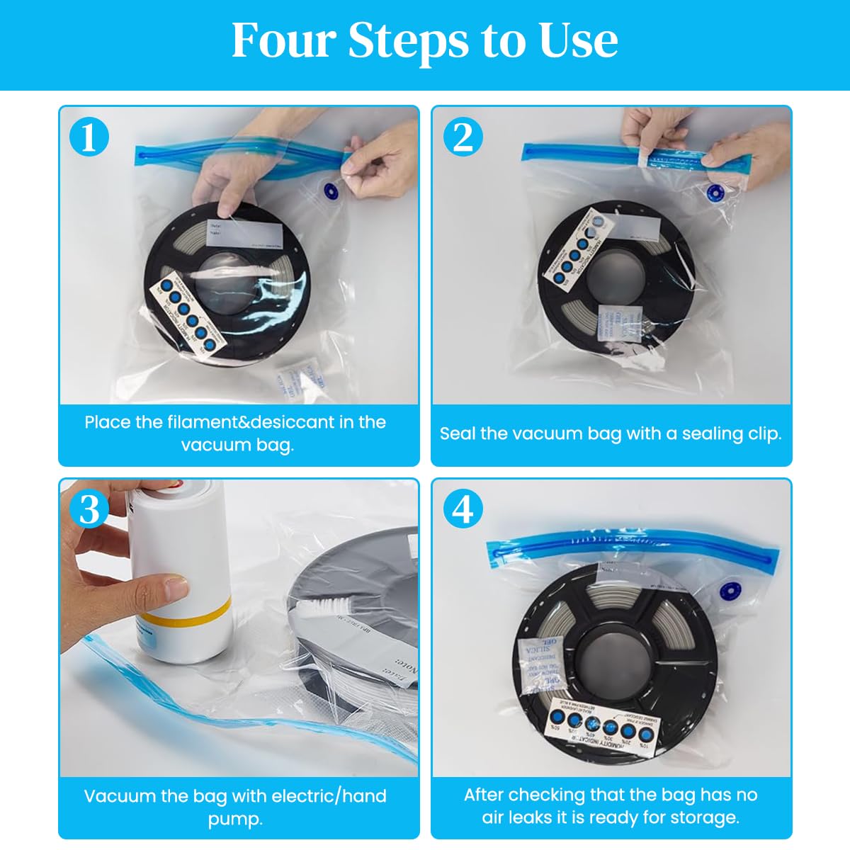 Serplex Vacuum Bags for 3D Filament