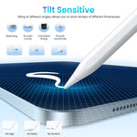 Verilux® Stylus Pen for iPad, USB-C Apple Pencil with LED Power Display, Non-Bluetooth Connection Stylus Pen Compatible with iPad Pro 12.9/11", for iPad Air 5/4/3, for iPad Mini