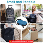 Verilux® Carrying Case for SSD Storage Bag for SanDisk 500GB 1TB 2TB 4TB SDSSDE61 SDSSDE60 EVA Waterproof Travel Bag No SSD Included Dark Blue 2PCS