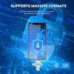 Verilux Pendrive 128GB for iPhone and Android featuring 4 in 1 USB Connectors and Metal Body