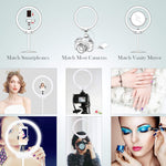 Verilux Ring Light for Video Conferences and Makeup featuring 10 in Design | Adjustable 3200–5500K Dimmable LED