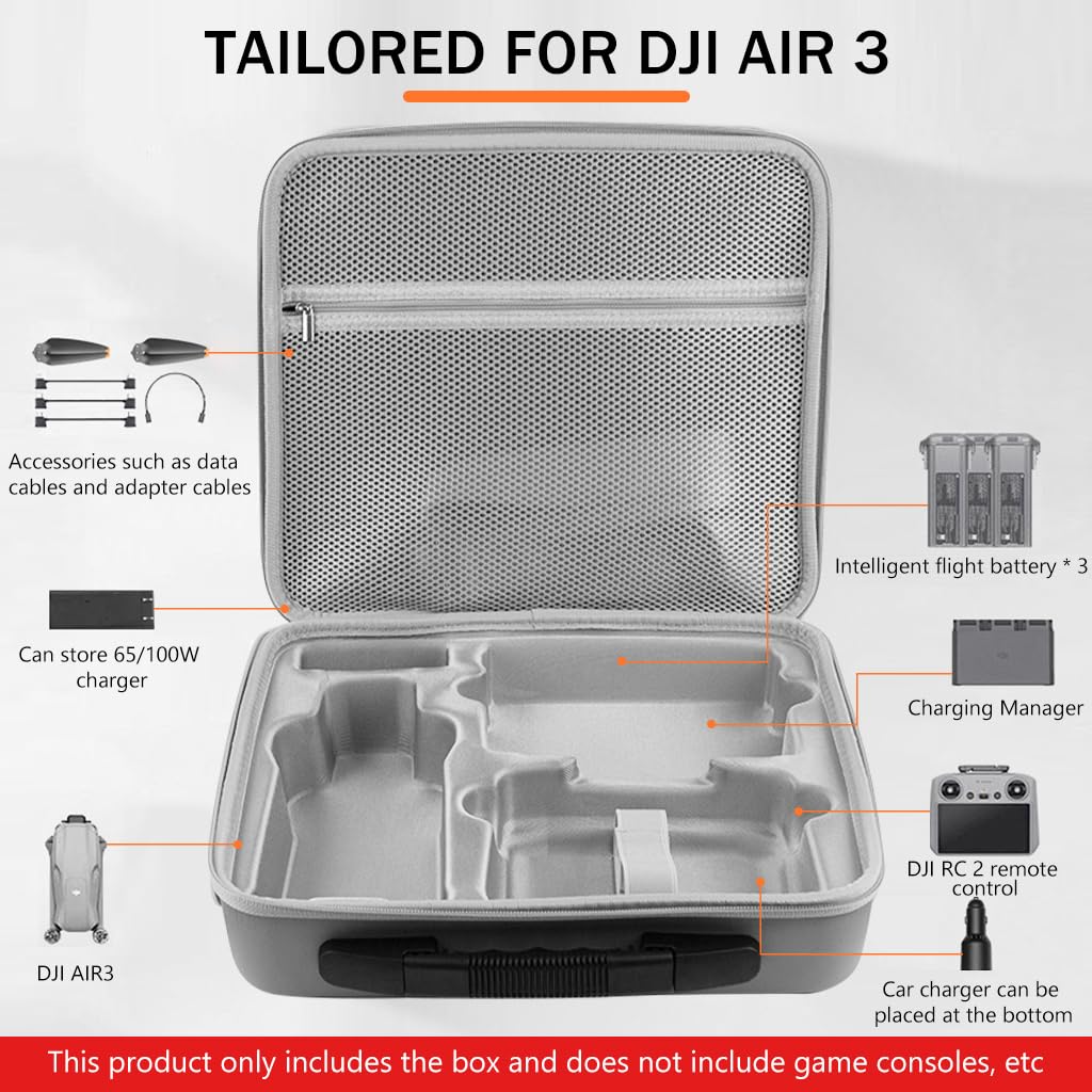 ZORBES® Air 3 Portable Carry Bag Protective Bag for DJI RC-N2(Only Travel Bag)