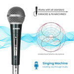 ZORBES® Handheld Wired Microphone, Karaoke Microphone, Dynamic Karaoke Cardioid Microphone with 11ft Cable, 6.35mm to 3.5mm Jack Adapter, ON/Off Switch, Suit Public Speaking/Presentation/Meeting/Home