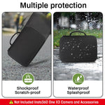 ZORBES® Large Carrying Case for Insta360 One X3 Camera, Anti-scratch Hard Shell Bag with EVA Liner Portable Travel Accessories Bag for Insta360 One X3 Camera Selfie stick and other Accessories Use