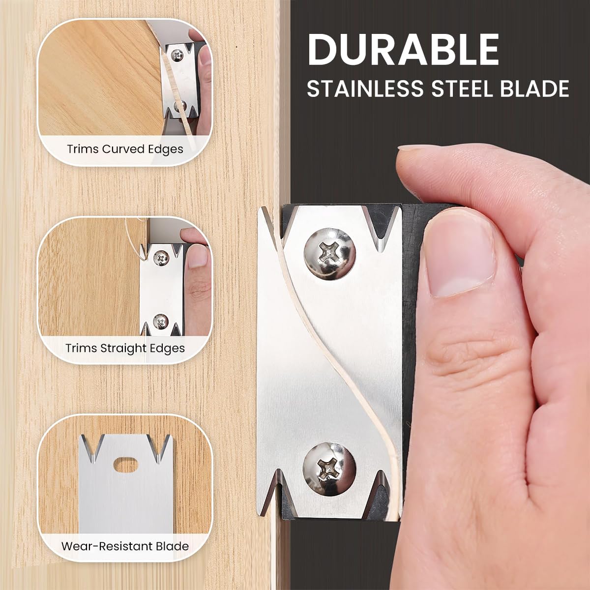 Serplex 3-Piece Woodworking Edge Trimmers