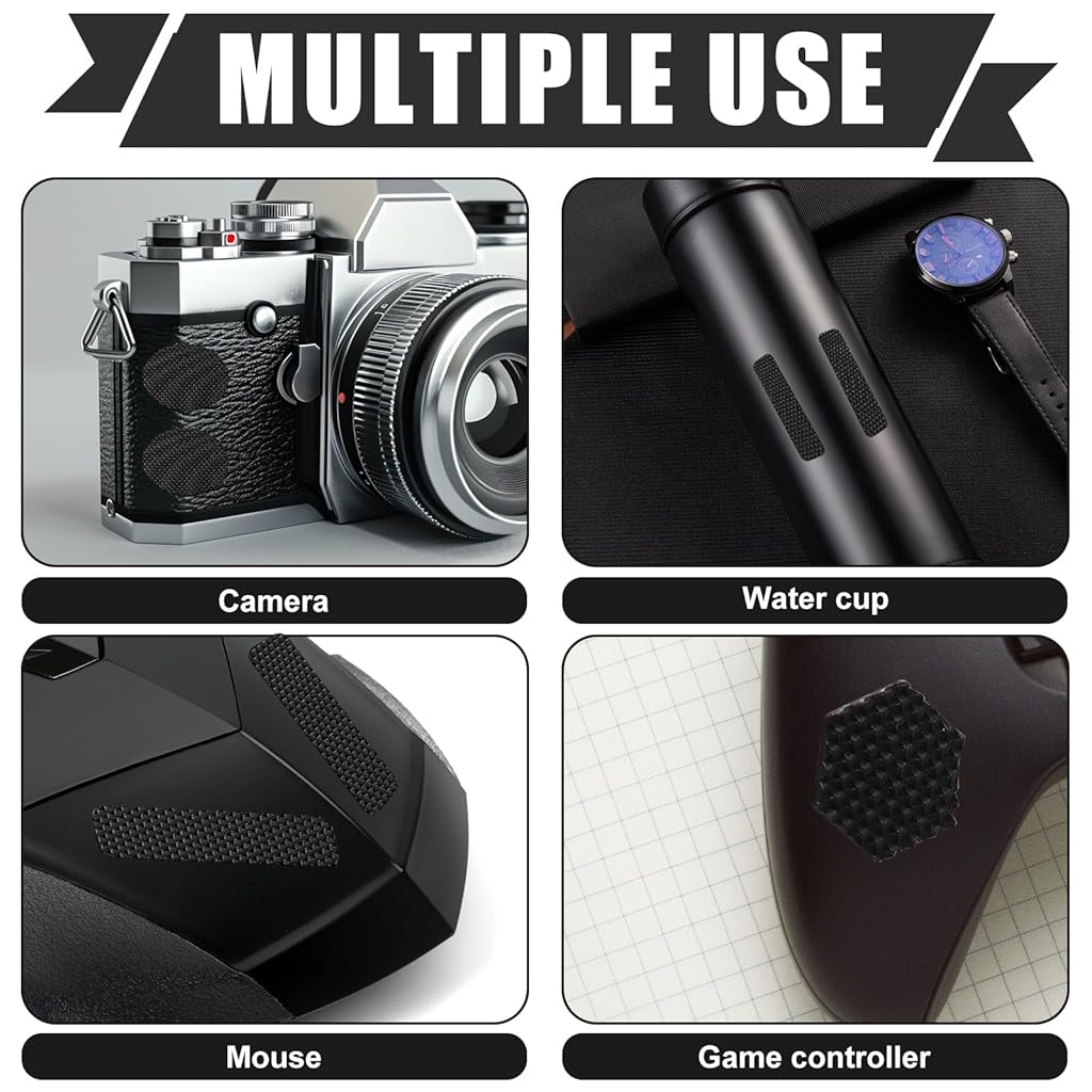 ZORBES® 4pcs Pre-Cut Grip Tape, Anti-Slip Cellphone Stickers