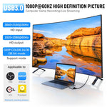 Verilux HDMI to USB 3.0 Video Capture Card for Streaming with 4K 60fps and 100W PD Charging