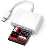 ZORBES® USB C SD Card Reader for 15 iPad Mac USB C to CF SD MicroSD Adapter with Compact Flash Slot for Photography Travel Work