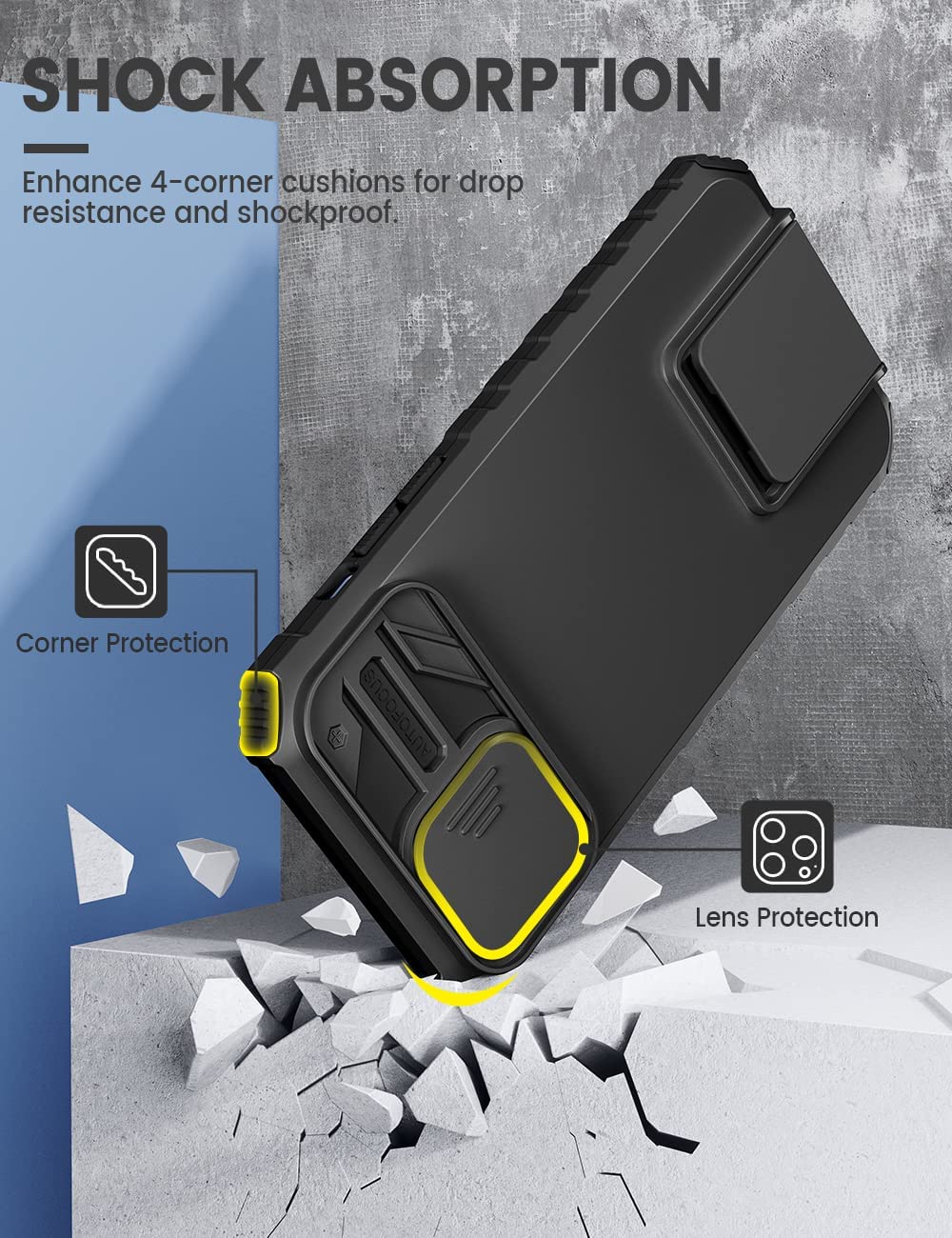 ZORBES® Phone Cover Case Compatible with iPhone 13 Pro Max(Only Phone Case)