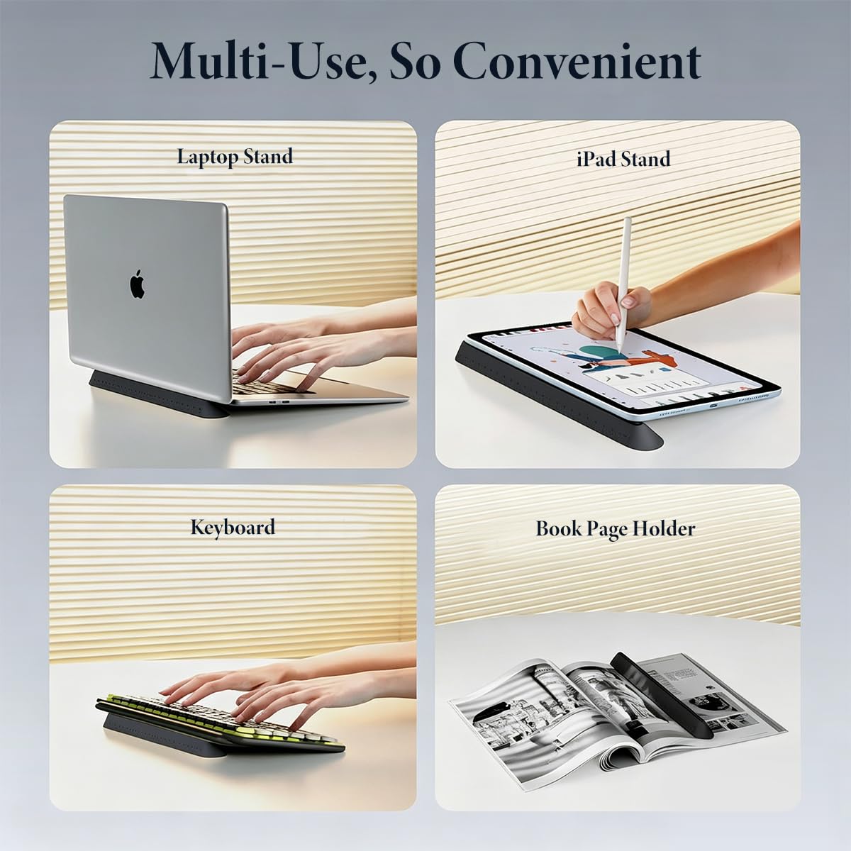 ZORBES 3-in-1 Silicone Laptop Stand