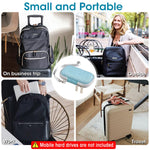 Verilux Carrying Case for SanDisk Portable SSD featuring EVA Hard Shell and Dual Zippers | 12.2×8×3.5 mm Travel Bag