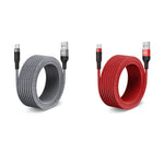 Verilux USB C Charging Cable 16.4ft for Fast 15W 3A PD Charging with Nylon Braided Design