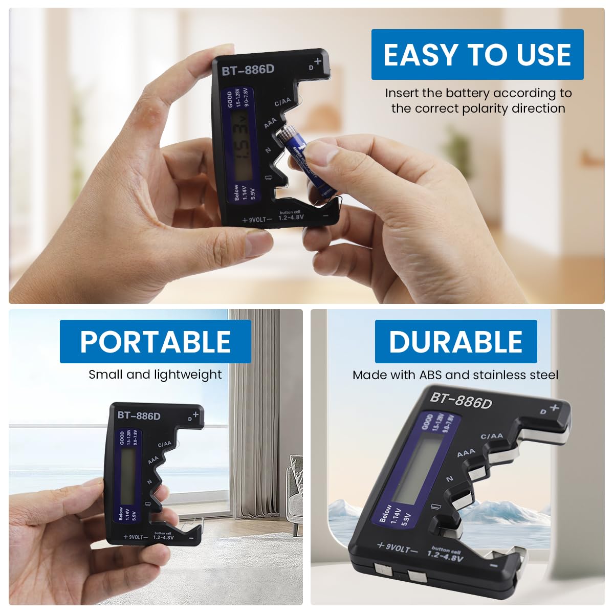 Serplex LCD Battery Capacity Tester