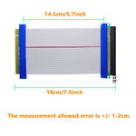 Verilux PCI-E Extender Cable for GPU Riser and Server Expansion featuring High Impedance 8 in Length | Supports All PCI-E Devices