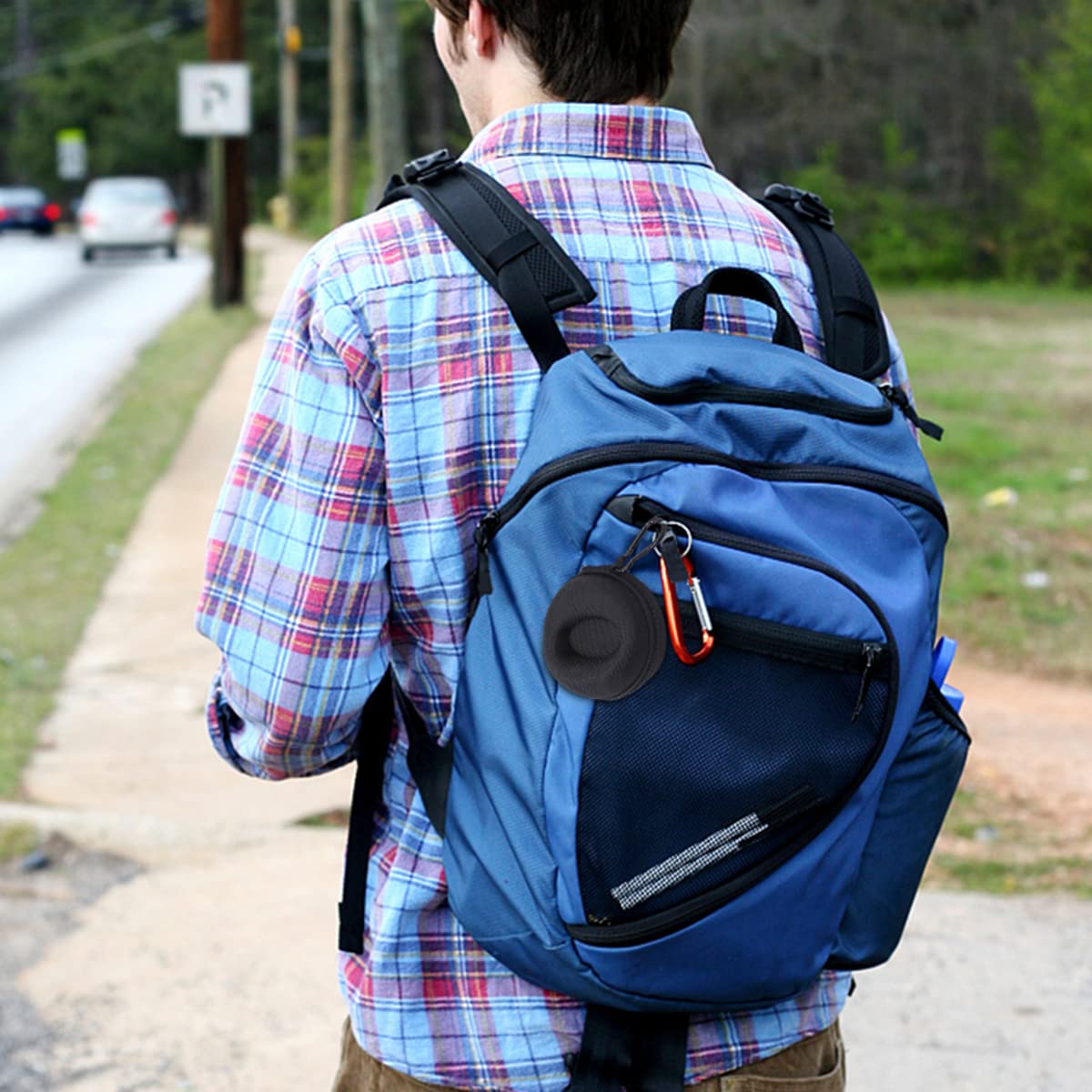 Verilux Travel Watch Hard Storage Box Case Cover for 38mm/42mm/40mm/44mm iWatch Series5/4/3/2/1,Wristwatches & Smart Watches up to 50mm, Black, Nylon