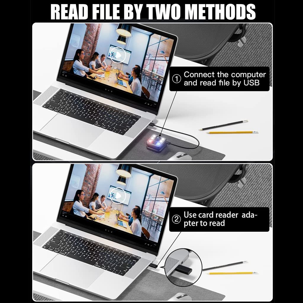 Verilux® Action Camera 1000mAh Vlogging Camera for Youtubers 1080P Wireless Body Camera with IP65 Wearable Video Recorder Built in 32G Micro SD Card Mini Micro Spy Camera with 3 Modes Flashlight