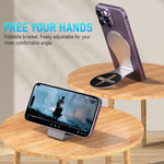 Verilux Magnetic Phone Holder for Laptop with 1/4 inch Tripod Mount and Foldable Stand | Magsafe Compatible