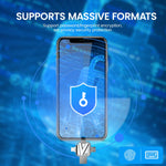 Verilux Pendrive 128GB Flash Drive for iOS and Android with Lightning USB Type C | Metal Keychain Design