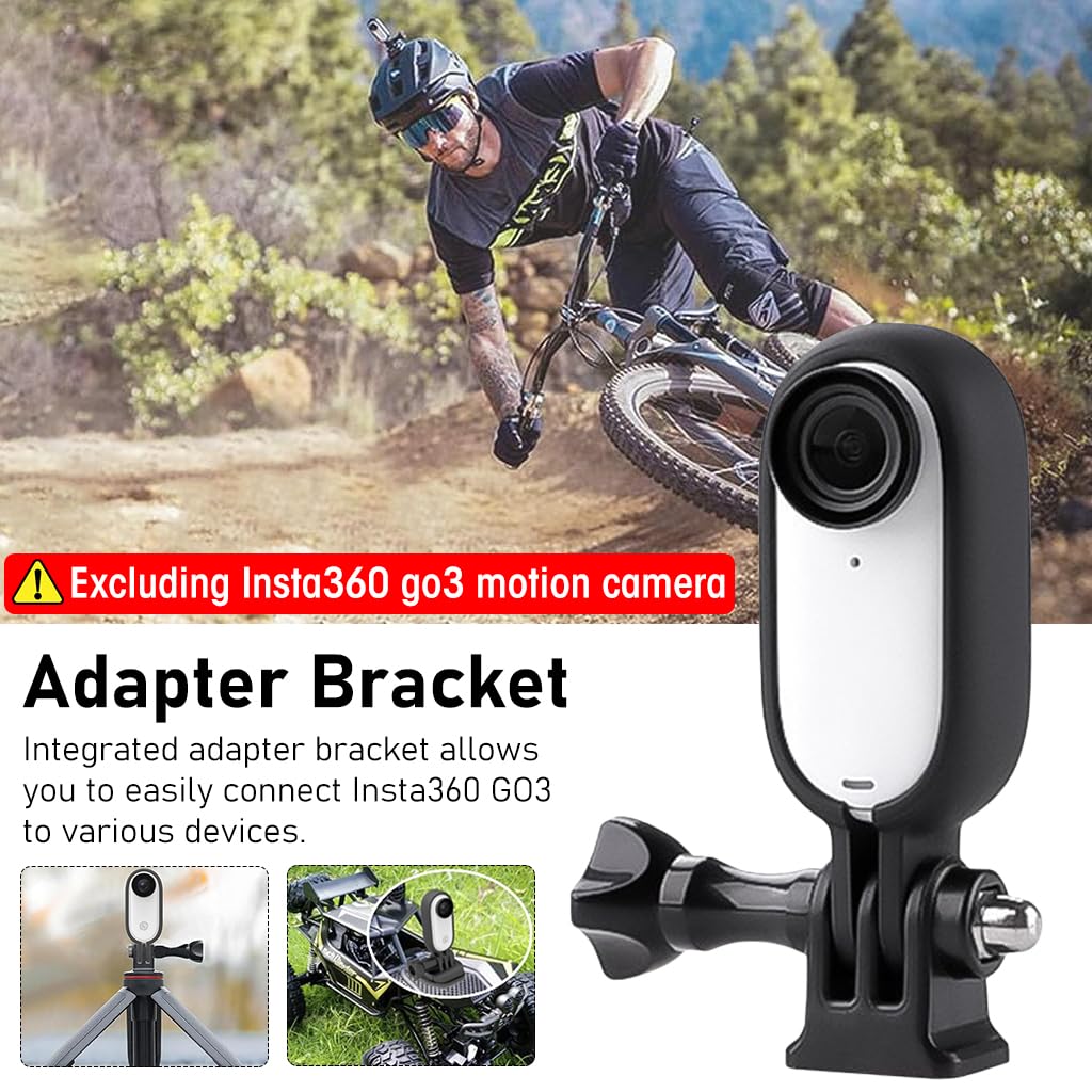 ZORBES® Frame Case for Insta360 GO 3 Anti-Scratch Protective Frame with Mount Adapter Insta360 GO 3 Thumb Camera Frame Case Insta360 GO 3 Accessory, No Insta360 GO 3