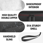 ZORBES® Carry Case for OMRON Evolv Monitor EVA Hard Shell Case Storage Bag with Hand Strap Travel Portable Carry Case for OMRON Evolv Bluetooth Wireless Blood Pressure Monitor, Only Case