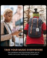 ZORBES® Protective Case for Nothing Ear 2, Shockproof PC Case for Nothing Ear 2 Charging Case, Safety Buckle Design, Fashion Transparent Protective Skin Cover with Lanyard and Keychain