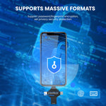 Verilux Pendrive 64GB for iPhone and Android featuring 4 in 1 USB Type C Connector | Black