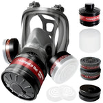 Serplex Gas Mask with Replacement Filters for Professional Protection