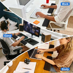 ZORBES® Arm Rest for Desk, L-Shaped Memory Foam Elbow Pads with Non-Slip Base