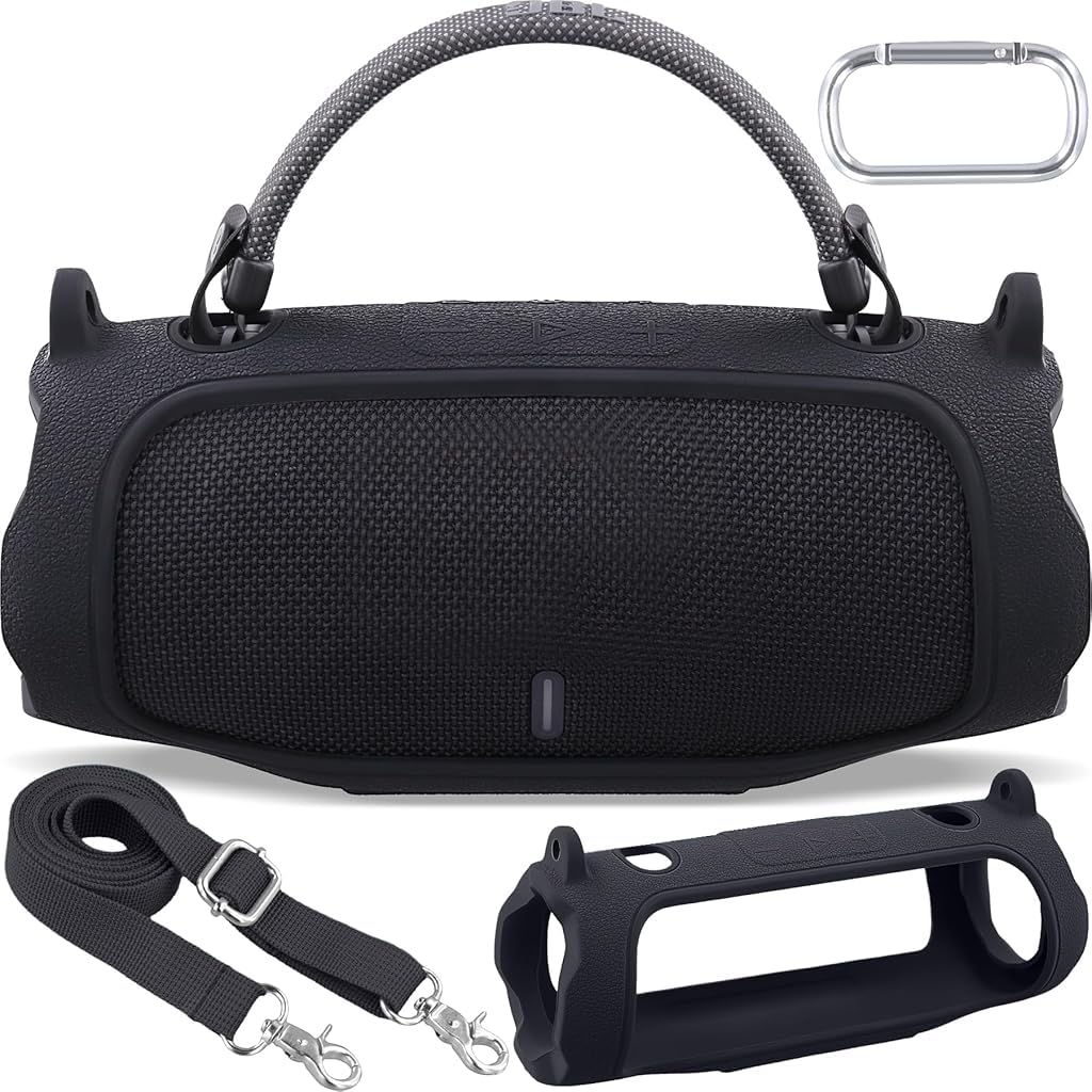ZORBES® Charge 6 Wireless Bluetooth Speaker Silicone Cover Case with Adjustable Shoulder Strap
