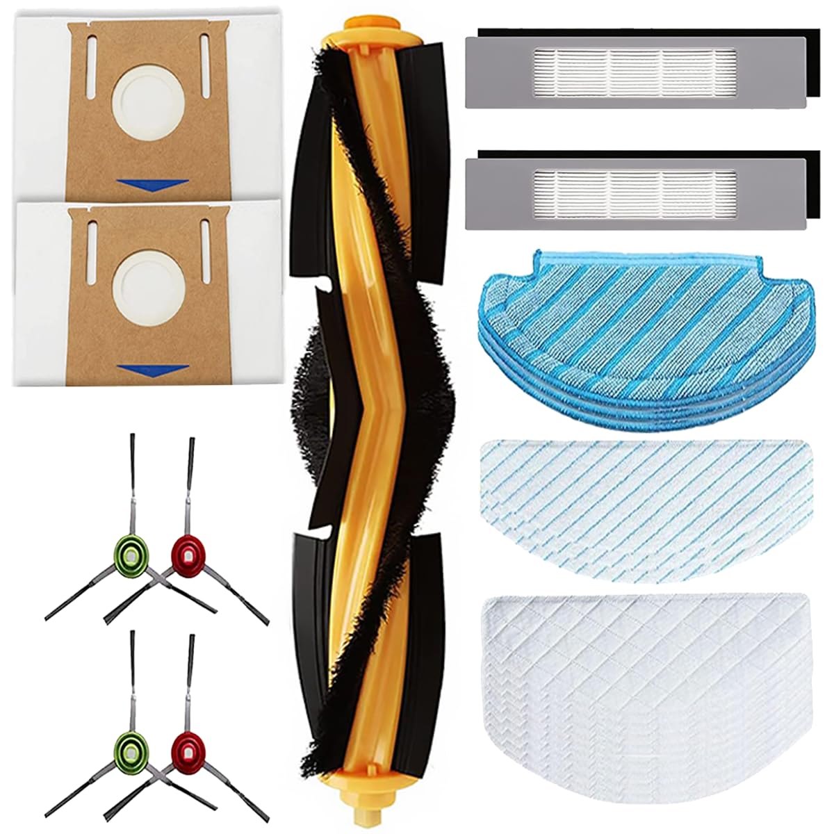 Verilux Replenishment Kit for Ecovacs Deebot | 25 pcs Replacement Accessories Set