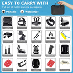 ZORBES® 53 in 1 Camera Accessories Kit for Gopro Hero 11 10 9 8 7 6 5 4 3+, 53 in 1 Go Pro Black Bundle, Mount Set for Go Pro Fusion Silver Max Session or Akaso or DJI Osmo