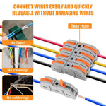 Serplex® 34Pcs Universal Wire Connector Kit, SPL-1 Lever Clamp, 4mm² Quick Connectors, Electrical Inline Splice, Reusable & Shock-Resistant Cable Jointers for Home, Industrial & DIY Applications