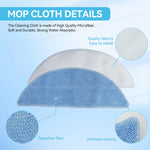 Verilux Replacement Mop Pads for Ecovacs Deebot Y1 Pro featuring Microfiber Material | Reusable and Water Absorbent Cleaning Pads