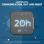 Verilux Conference Microphone Speaker for Meetings with 4 m 360° Voice Pickup | Gray USB Plug and Play