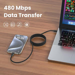 Verilux Type C to Lightning Cable 3.3 ft with Magnetic Connector and Nylon Braid for iPhone 14