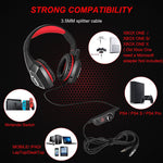 Verilux Gaming Headset for PS4 and PS5 with 40mm Stereo Surround Sound and LED Lights | Noise Cancelling Mic