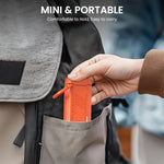 ZORBES® Small Blower Fan Compressed Air Duster Turbo Blower with LED Light 2 Nozzles 4 Stage Wind Adjustment Car Duster for Car Cleaning Travel Hiking Camping Turbo Fan PC Cleaner