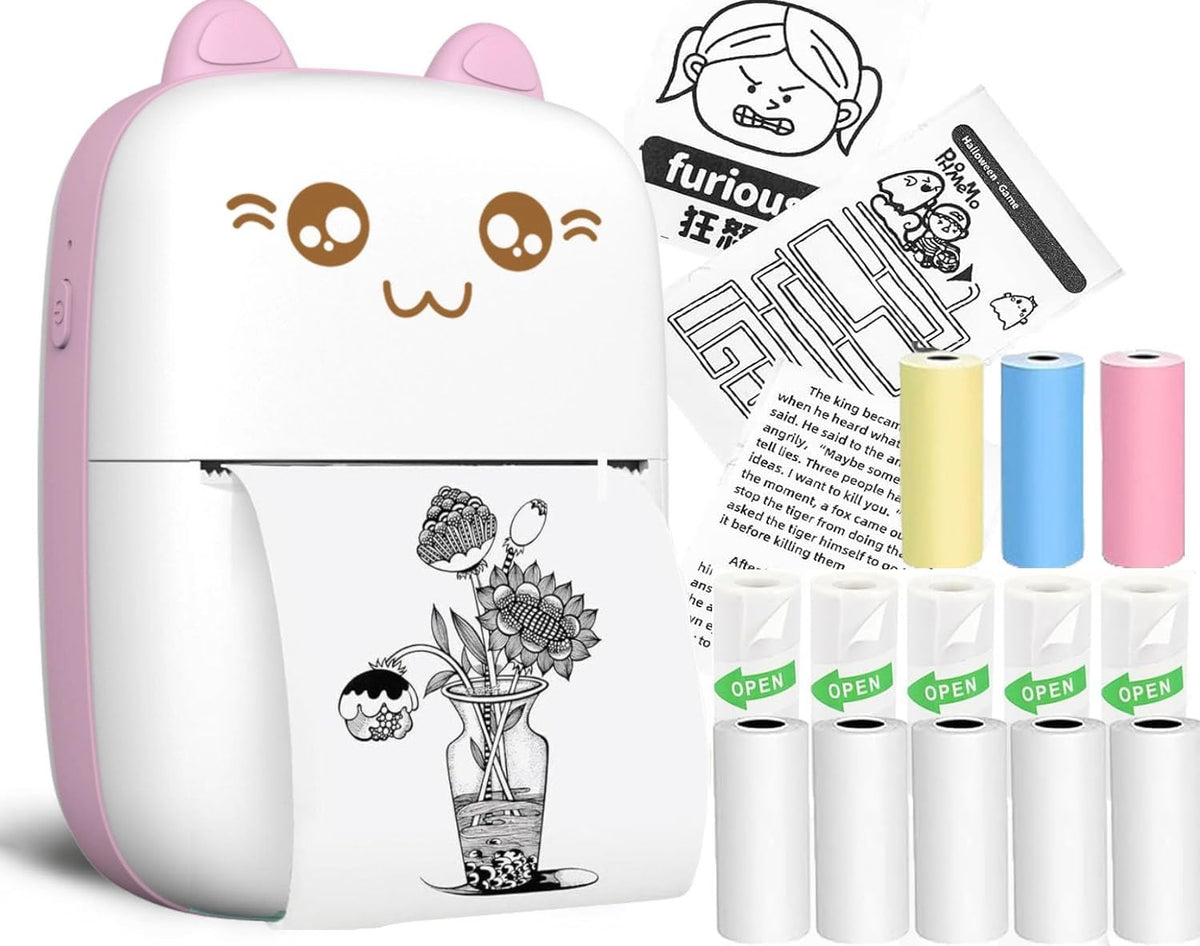 Zeitel® N1 Mini Bluetooth Thermal Printer Pink