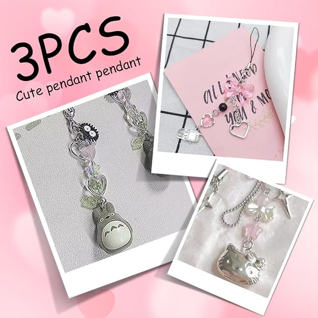 ZORBES 3-Piece Y2K Butterfly Phone Charms