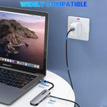 USB C HUB 4 in 1 Type C HDMI Adapter (20cm Braided Cable)