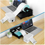 Zeitel® Label Holder Thermal Label Holder for Rolls and Fanfold Labels Shipping Label Stand Desktop Printer Accessory Supplies for Home